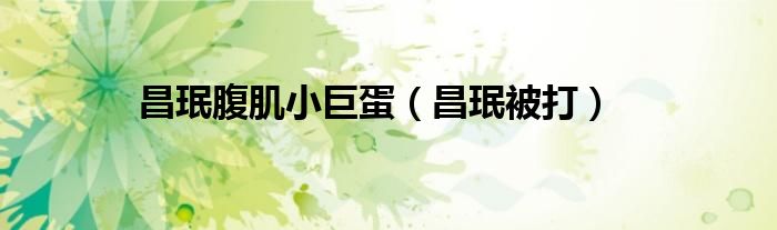昌珉腹肌小巨蛋（昌珉被打）